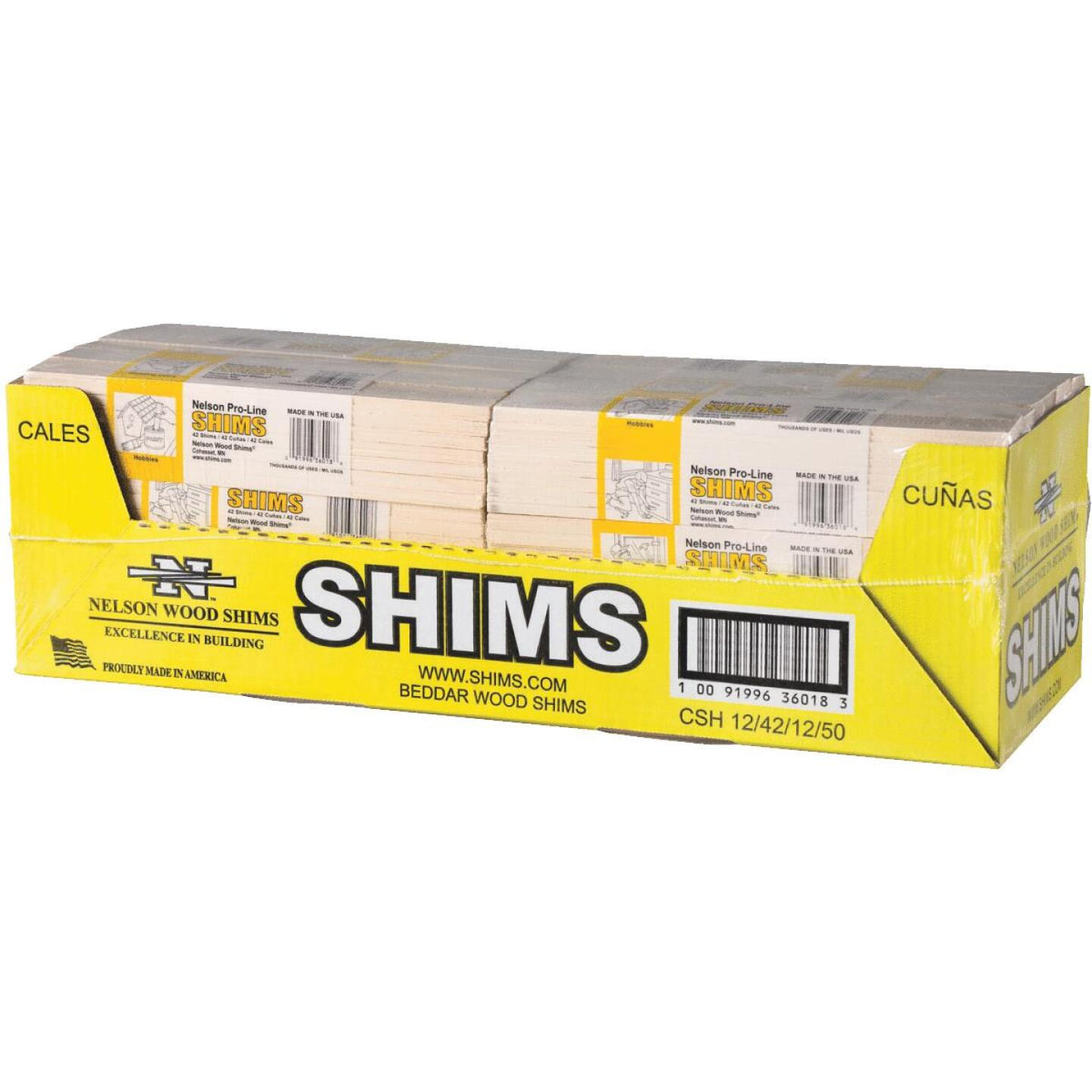 Wood Shims 12 inch 42 pack