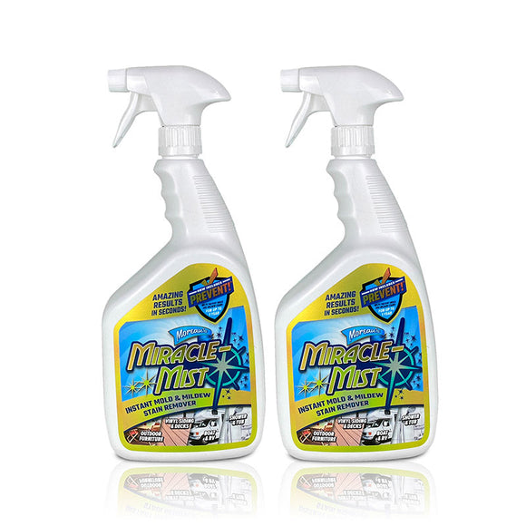 MiracleMist Instant Mold & Mildew Stain Remover - 32oz 2 Pack Special (32)