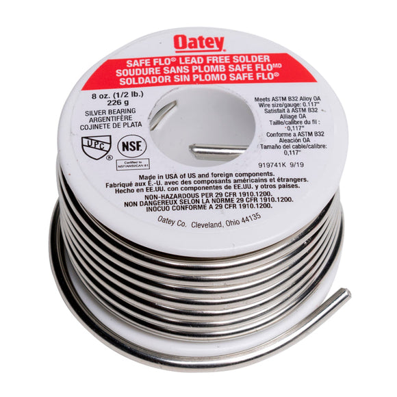 Oatey® 1/2 lb. Safe-Flo® Silver Wire Solder (1/2 lb.)