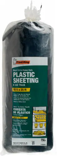 Frost King Packaged Polyethylene Sheeting 10' x 25' x 6 mil., Black (10' x 25' x 6 mil, Black)