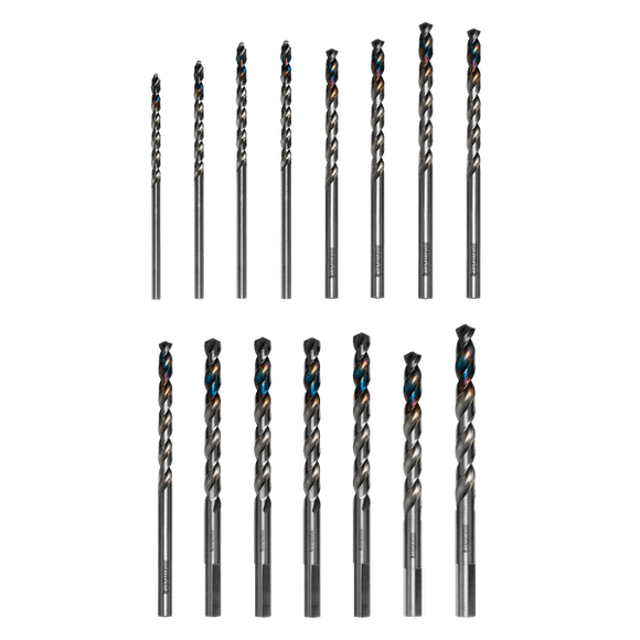 Diablo 15 pc Metal Demon™ Drill Bits Set for Mild Hardened and Stainless Steels