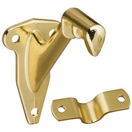Handrail Bracket, Polished Brass