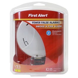 Photoelectric Smoke & Fire Alarm, Battery Operated