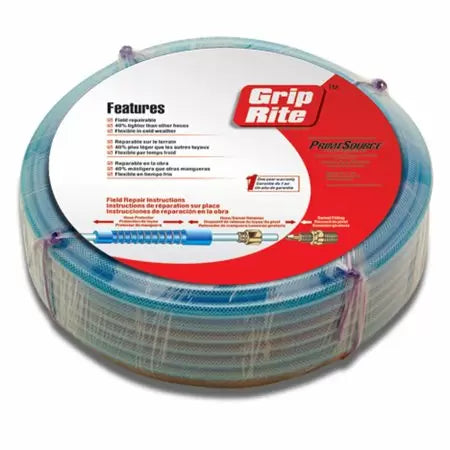 Grip-Rite 1/4 in. x 50 ft. Polyurethane Air Hose with Couplers (1/4 x 50')