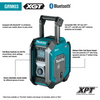 Makita 40V max XGT® Cordless/Corded Bluetooth® Job Site Radio, Tool Only (40V)