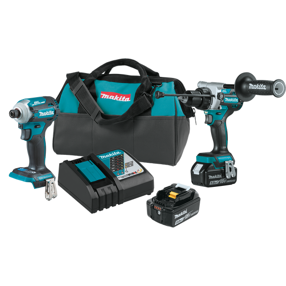 Makita 18V LXT® Lithium‑Ion Brushless Cordless 2‑Pc. Combo Kit (5.0Ah)