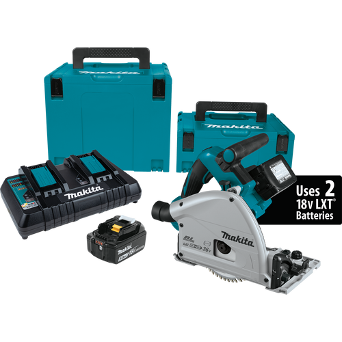 Makita 36V (18V X2) LXT® Brushless 6‑1/2 Plunge Circular Saw Kit (5.0Ah)