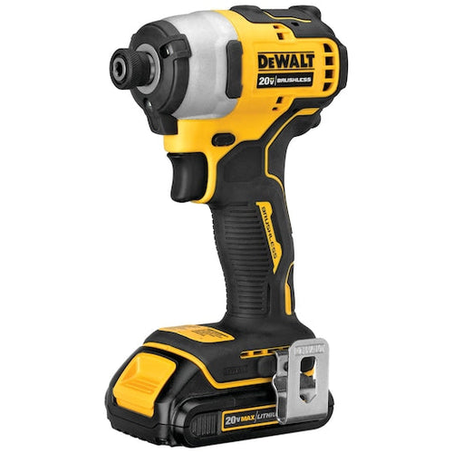 Dewalt ATOMIC™ 20V MAX* Brushless Cordless Compact 1/4 in. Impact Driver Kit