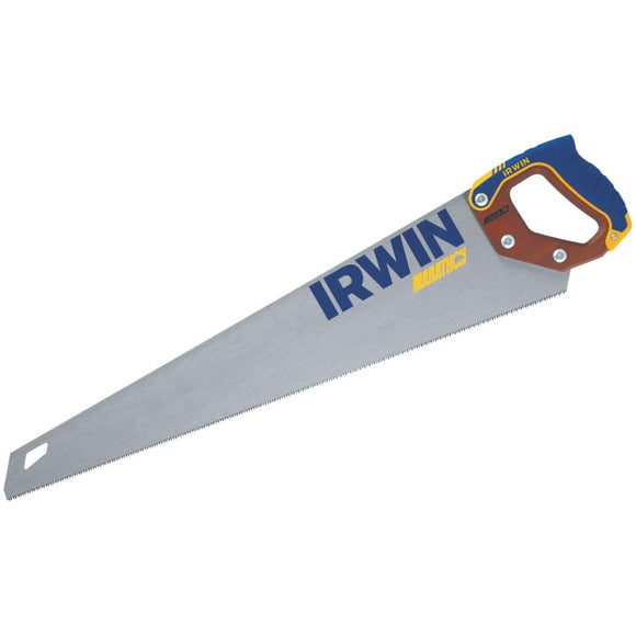 Irwin 24 In. L. Blade 12 PPI Wood, Rubberized Grip Handle Hand Saw