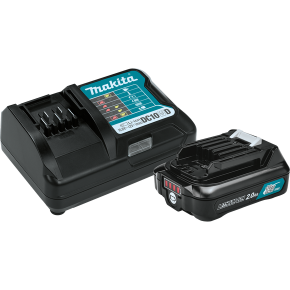 Makita 12V max CXT® Lithium‑Ion Battery and Charger Starter Pack (2.0Ah)