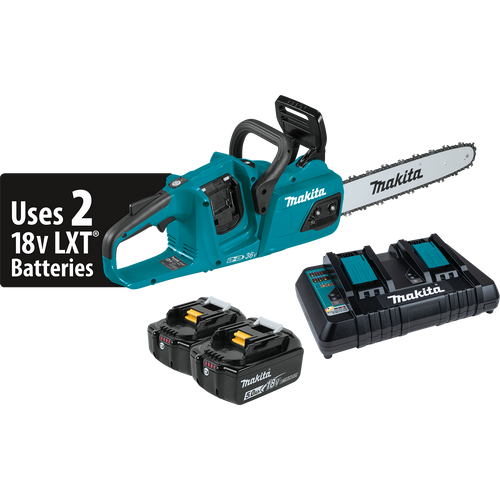 Makita 36V (18V X2) LXT® Brushless 14 Chain Saw Kit (5.0Ah)