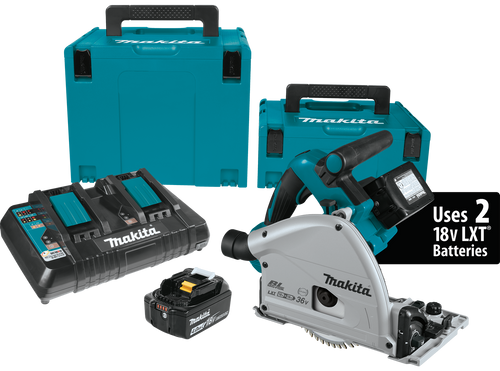 Makita 36V (18V X2) LXT® Brushless 6‑1/2 Plunge Circular Saw Kit (5.0Ah)