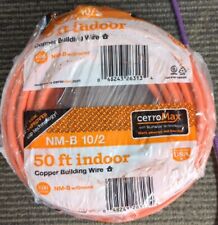 Marmon Home Improvement 50 ft. 10/2 Orange Solid CerroMax SLiPWire Copper NM-B Wire (50', Orange)