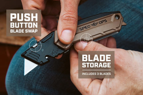 Spec Ops Retractable-Blade Folding Utility Knife