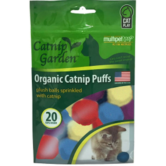 MULTIPET ORGANIC CATNIP GARDEN PUFFS