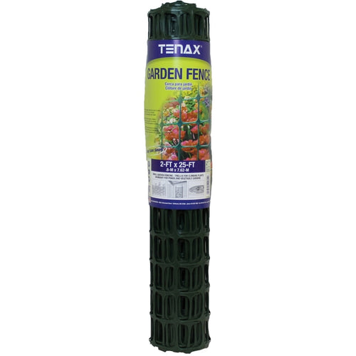 TENAX GARDEN FENCE (2X25 FT, GREEN)