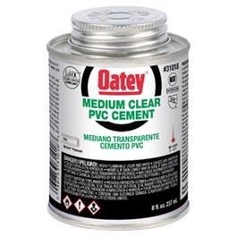 8-oz. Clear Medium-Bodied PVC Pipe Cement