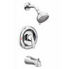Adler Tub/Shower Faucet, Single Handle, With Showerhead, Chrome