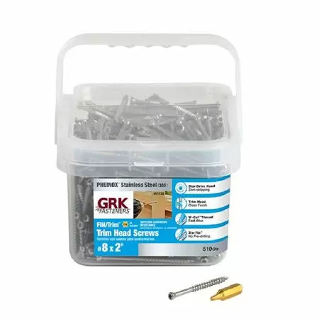 GRK Fasteners No. 8 x 2 in. L Star Trim Head Construction Screws (#8 x 2