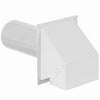 Dryer Vent Hood, Commercial Grade With 12-In. Tail Pipe, White, 4-In.