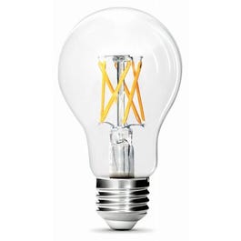LED Light Bulbs, A19, Filament, Clear, Daylight, 810 Lumens, 9-Watts, 2-Pk.