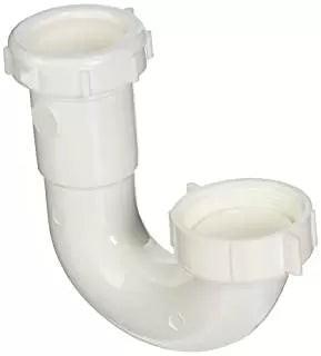 Plumb Pak Sink Trap J-Bend for use with Elbow outlet Connects to 11/2