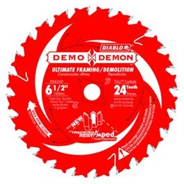 Demo Demon Circular Saw Blade, Carbide, 6-1/2-In. x 24T