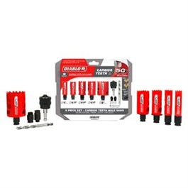 Hole Saw Set, Carbide, 9-Pc.