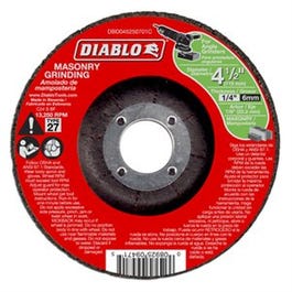 Masonry Grinding Discs, Type 27, 4.5 x 1/4 x 7/8-In.