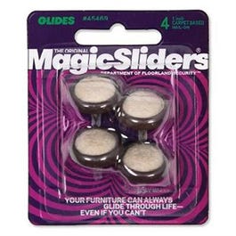 Chair Carpet Glides, Nail-On, 1-In., 4-Pk.