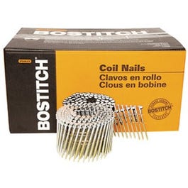 Coil Nail, Plain Shank 10D, 3 x .120-In. Plain Shank, 2,700-Pk.