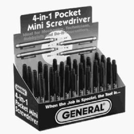 4-In-1 Pocket Screwdriver, Pen Size