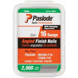 Angled Nail, Galvanized Finish, 16-Gauge, 1.5-In., 2,000-Ct.