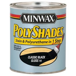 1/2-Pt. Classic Black Gloss Polyshades Wood Stain