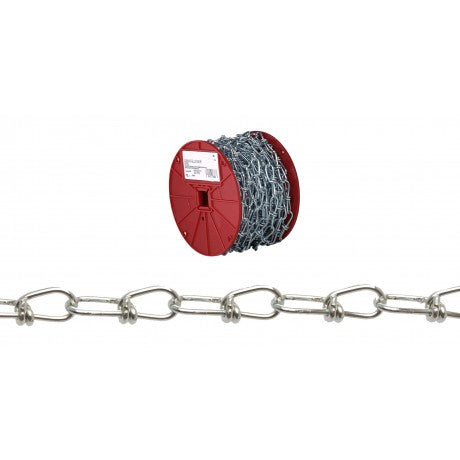 Apex Campbell #3 Double Loop (Inco) Chain, Zinc Plated, 200' per Reel (200' per Reel, Zinc Plated)