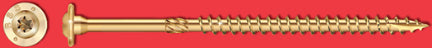 STRUCTURAL SCREW 5/16 X 4 IN GOLD