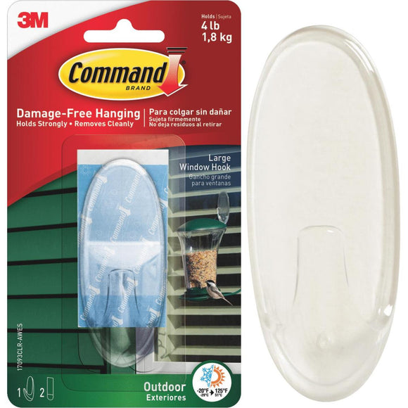 Command Large Adhesive Outdoor Window Hook