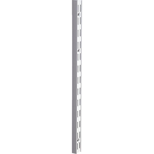 Knape & Vogt 82 Series 78 In. White Steel Heavy-Duty Double-Slot Shelf Standard