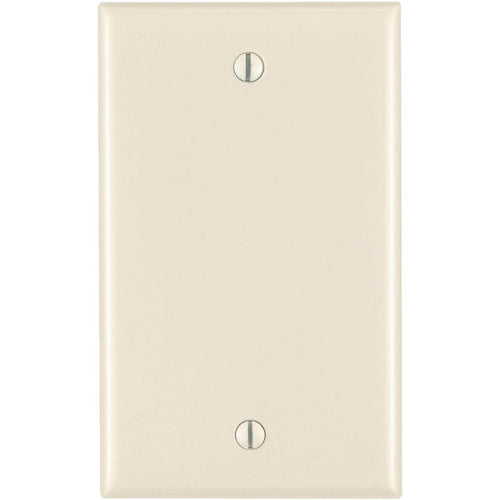 Leviton 1-Gang Standard Thermoset Blank Wall Plate, Light Almond