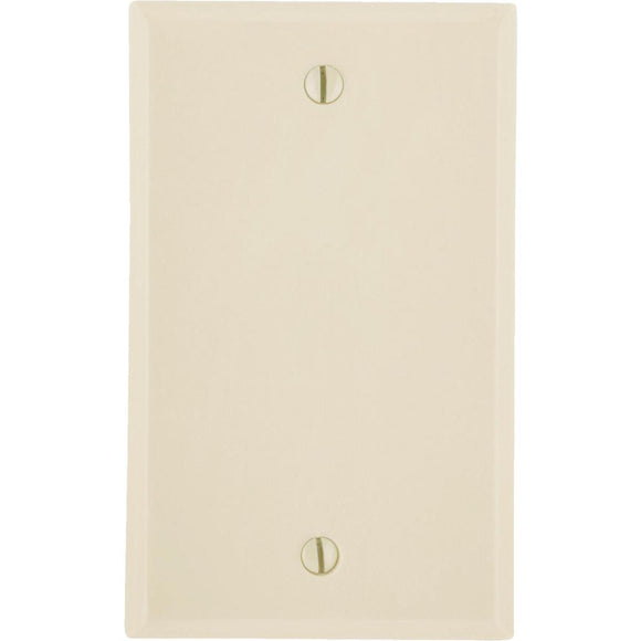 Leviton 1-Gang Standard Thermoset Blank Wall Plate, Ivory