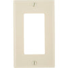 Leviton Decora 1-Gang Smooth Plastic Rocker Decorator Wall Plate, Ivory