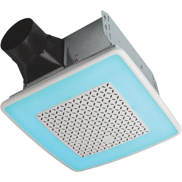 Broan ChromaComfort 110 CFM 1.5 Sones 120V Multi-Color LED Bath Exhaust Fan with Smart Phone App
