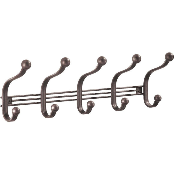 iDesign York Lyra Bronze 5-Hook Rack