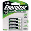 Energizer Recharge AAA NiMH Rechargeable Battery (4-Pack)