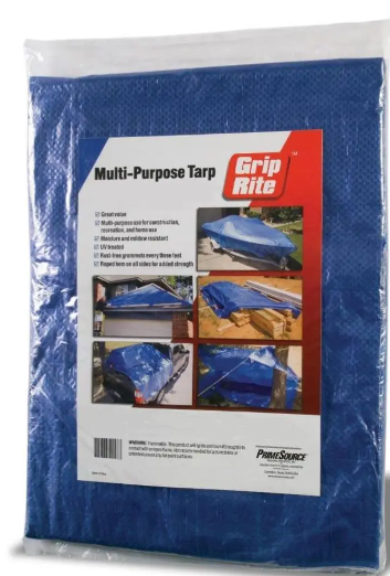Grip-Rite® Multi-Purpose Tarps (10' X 12', Blue)