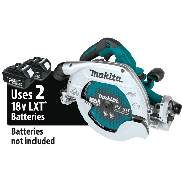 Makita 36V (18V X2) LXT® Brushless Circular Saw with Guide Rail Compatible Base, AWS® Capable, Tool Only