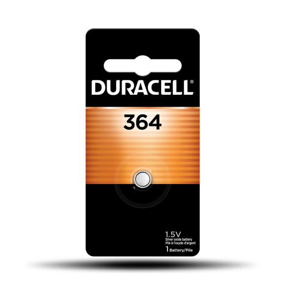 Duracell 364 Silver Oxide Button Battery (1Pk)