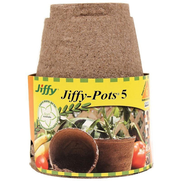 Jiffy-Pots Seed Starters (5 INCH/6 PACK)